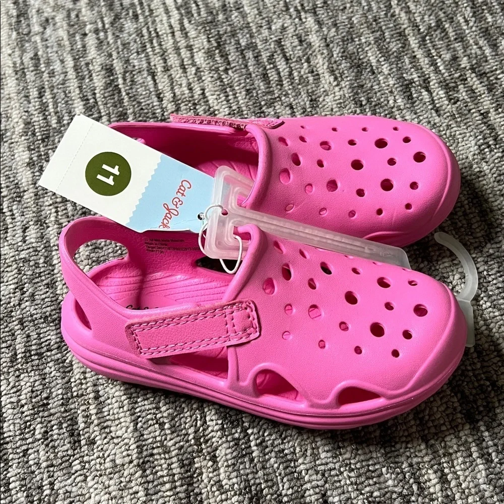 Cat & Jack Kids Pink Clogs Size 11